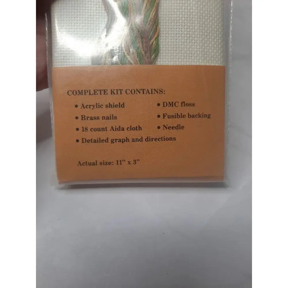 Fond Memories Counted Cross Stitch Door Shield Kit Stenciled Pineapple